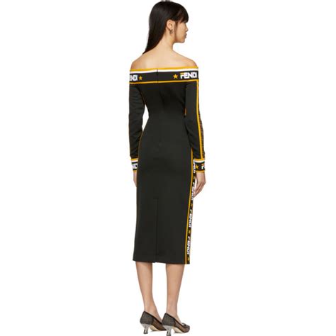 fendi off the shoulder dress|Fendi italy.